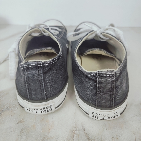 Converse Chuck Taylor All Star Black Canvas Low Sneakers, 7(M) 9(W) - Picture 8 of 13